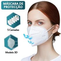 Kit Máscaras Kn95 N95 Com 5 Camadas De Proteção Respiratória Pff2