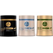 Kit Máscaras Murumuru Bendito Loiro Cavalo Forte 500Gr