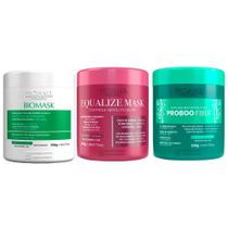 Kit Máscaras Prohall Biomask Equalize Mask Proboo Fiber 500g