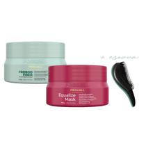 Kit Máscaras Prohall Proboo Fiber 300g + Equalize Mask 300g