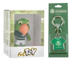 Kit Mascote Periquito + Chaveiro Metal Palmeiras Oficial Kit Mascote Periquito + Chaveiro Metal Palmeiras Oficial