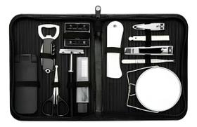 Kit Masculino 12 Peças Em Estojo De material sintético