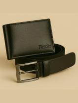Kit Masculino Fasolo Carteira Fina e Cinto