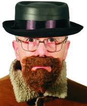 Kit masculino HMS Badness Brown com chapéu, óculos e barba autoadesiva Kit masculino HMS Badness Brown com chapéu, óculos e barba autoadesiva