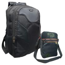Kit Masculino Mochila de Costas + Bag Transversal