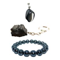 Kit Masculino Pulseira + Pingente + Chaveiro (proteção) Kit Masculino Pulseira + Pingente + Chaveiro (proteção)