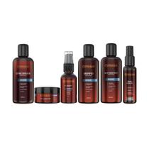 Kit Masculino Shampoo + Cond. Creme Óleo Balm e Tônico Falha