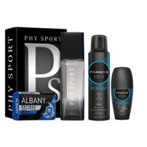 Kit Masculino Sport Azul Colonia Desodorante e Sabonete