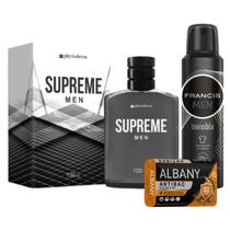 Kit Masculino Supreme Laranja Colonia Desodorante Sabonete