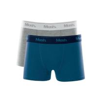 Kit Mash 2 Cuecas Boxer Infantil 110.37 Azul Marinho