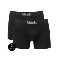 Kit Mash 2 Cuecas Boxer Microfibra 711.02 Preto/Preto