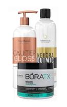 Kit Mask Cauter Gloss +Neutralizador +Bóratx Borabella 500ml