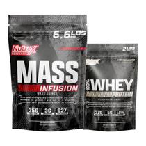 Kit Mass Infusion 3kg + 100% Whey Refil 900g Nutrex Research Kit Mass Infusion 3kg + 100% Whey Refil 900g Nutrex Research
