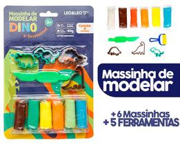 Kit Massa de Modelar Dino - Blister - Massinha e Ferramentas Kit Massa de Modelar Dino - Blister - Massinha e Ferramentas