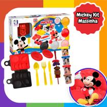 Kit Massa de Modelar Disney Mickey Churrascaria 11 Itens