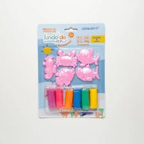Kit massa de modelar fundo do mar blister c/ 6 cores mais 5 moldes leoeleo - leo e leo Kit massa de modelar fundo do mar blister c/ 6 cores mais 5 moldes leoeleo - leo e leo