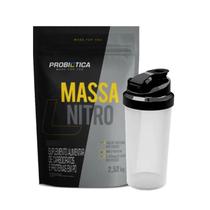 Kit Massa Nitro Probiótica 2,5kg Hipercalórico com Coqueteleira Brinde