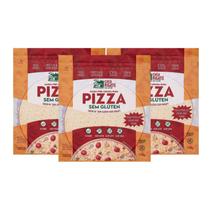 Kit Massa Pizza Pré Assada Sem Glúten Sem Leite - Casa Rigani 3 Unidades 175g Kit Massa Pizza Pré Assada Sem Glúten Sem Leite - Casa Rigani 3 Unidades 175g