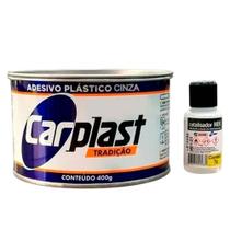 Kit Massa Plástica 400GR C/Catalizador Cinza - 6 Unidades - CARPLAST Kit Massa Plástica 400GR C/Catalizador Cinza - 6 Unidades - CARPLAST