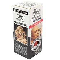 Kit Massa Plastilina Corfix 500g Terra Queimada 2 Unidades