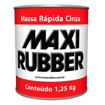 Kit Massa Rápida 1,25KG Cinza - 2 Un - MAXI RUBBER Kit Massa Rápida 1,25KG Cinza - 2 Un - MAXI RUBBER