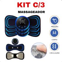 Kit Massageador 3 Peças USB: Massagem para Alívio e Revigoramento