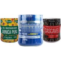 Kit Massageador Arnica Pura + Cartilagem de Tubarão Cascavel