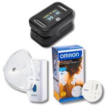 Kit Massageador de Eletroterapia Omron + Inalador G-tech + Oximetro Bic