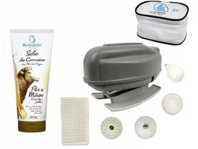 Kit Massageador Elétrico 220v + Hidratante Sebo de Carneiro Kit Massageador Elétrico 220v + Hidratante Sebo de Carneiro