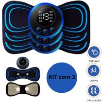 Kit Massageador Eletrico 3 Unids Massagem Relaxante Eletro Kit Massageador Eletrico 3 Unids Massagem Relaxante Eletro