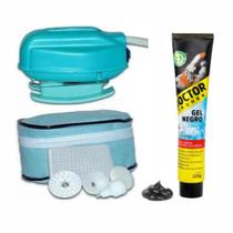 Kit Massageador Elétrico Infra + Gel Negro Doctor Pauher