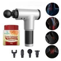 Kit Massageador Elétrico Portátil Profissional + Creme Esfoliante Revitalizante Kit Massageador Elétrico Portátil Profissional + Creme Esfoliante Revitalizante