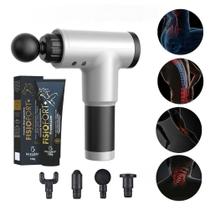 Kit Massageador Elétrico Profissional Muscular Bivolt + FisioFort Premium