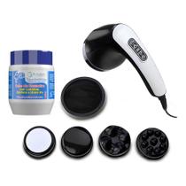 Kit Massageador Modelador Muscular Orbital Com Infravermelho + Creme