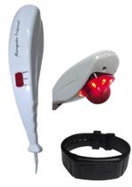 Kit Massageador Profissional Elétrico+ Pulseira Kit Relax Kit Massageador Profissional Elétrico+ Pulseira Kit Relax