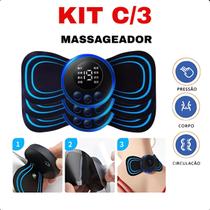KIT Massageador Recarregável para Uso Diário e Profissional