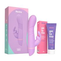 Kit Massageador Recarregável Revira acompanha Gel deslisante Gelatto