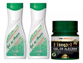Kit Massagem contra dor pos treino e Tensões Musculares 2 Gel de Arnica Natu Life Gel de Alecrim Ultra refrescante Fitogel