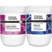 Kit massagem corporal creme pérolas nano Q10 creme nano dmae 650G dágua natural