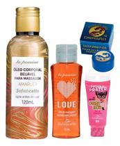 KIt Massagem Corporal Íntima para Relaxamento e Bem Estar