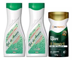 Kit Massagem para Combater a Dor: 2 Gel de Arnica Natu Life + Gel Massageador de Arnica FitoSport 21 ervas