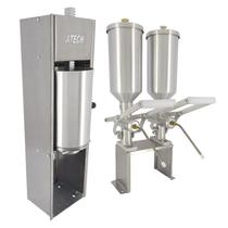 Kit Masseira de Churros com 2 Doceira de Churros 2 Litros e Suporte Inox ATECH INDCOM