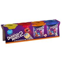 Kit Massinha 4 Cores Divertidamente Cotiplás 2850 Kit Massinha 4 Cores Divertidamente Cotiplás 2850