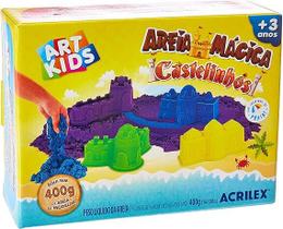 Kit Massinha Areia Castelos 400 g - Acrilex Kit Massinha Areia Castelos 400 g - Acrilex