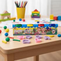 Kit Massinha Cortador Molde Criança Brinquedo Slime Sensorial Massa Modelar Desenvolvimento Infantil Kit Massinha Cortador Molde Criança Brinquedo Slime Sensorial Massa Modelar Desenvolvimento Infantil