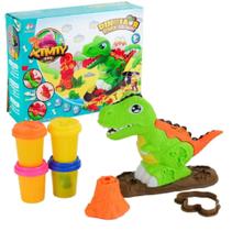 KIT Massinha de Modelar 09 Peças com Moldes Dinossauro - ArkToys