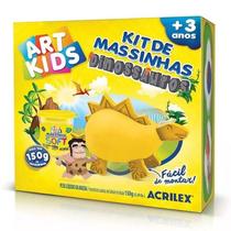 Kit Massinha de Modelar Art Kids Dinossauro 150g 40051 - Acrilex