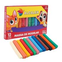 Kit Massinha De Modelar com 12 Cores 130g Colorida Kit Massinha De Modelar com 12 Cores 130g Colorida