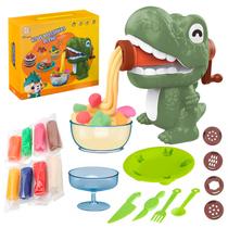 Kit Massinha De Modelar Dinossauro Com Formas Acessórios Moldes Formato De Estrela Coração Kit Massinha De Modelar Dinossauro Com Formas Acessórios Moldes Formato De Estrela Coração