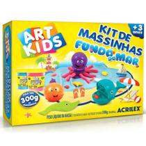 Kit Massinha de Modelar Fundo do Mar 300gr - Acrilex